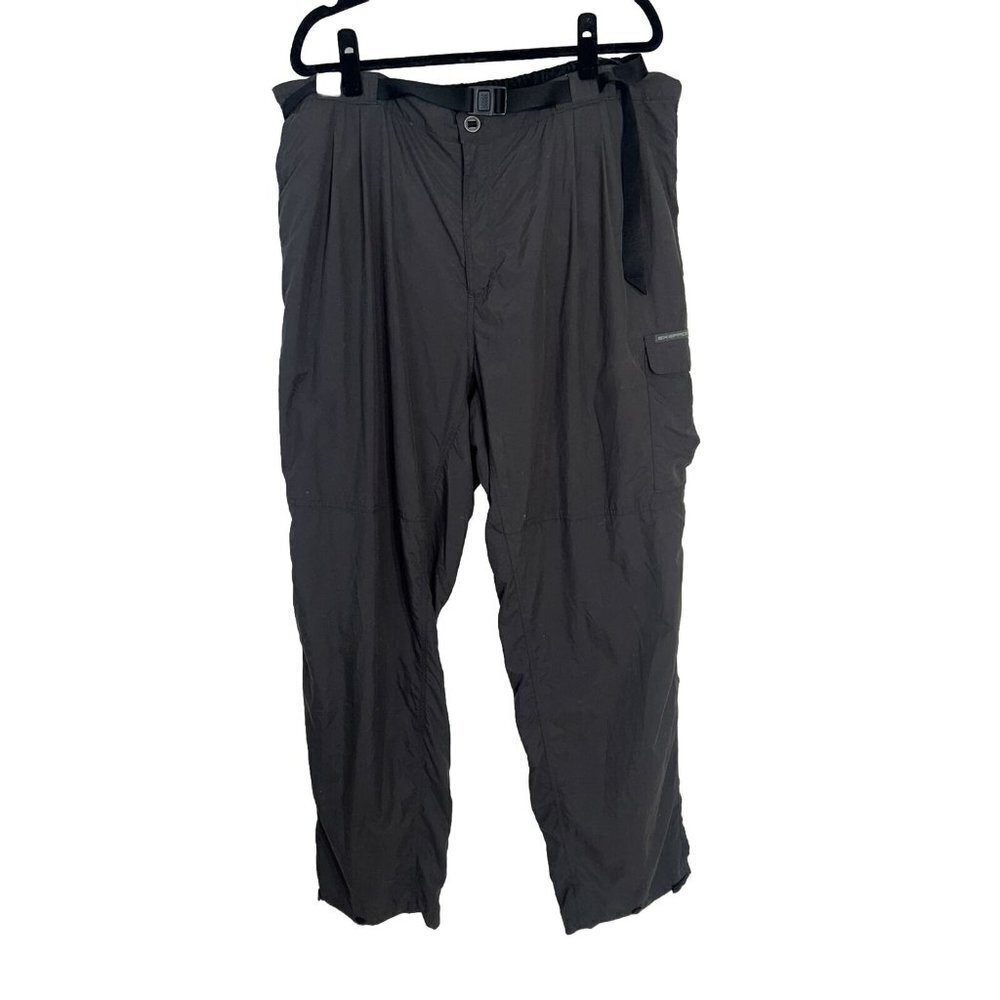 EXOFFICIO Hiking Pants Black Men’s Size 2XL Long XXLT 100% Nylon Pockets T